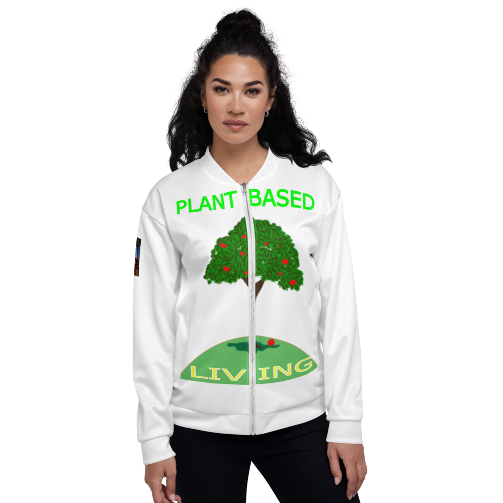Plant-based - Double-Sided Bomber Jacket - For Him or For Her