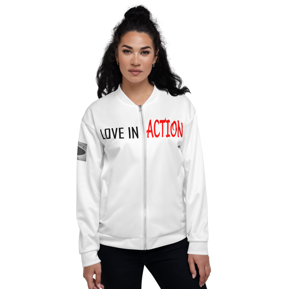 Love in Action - Bomber Jacket - For Him or For Her