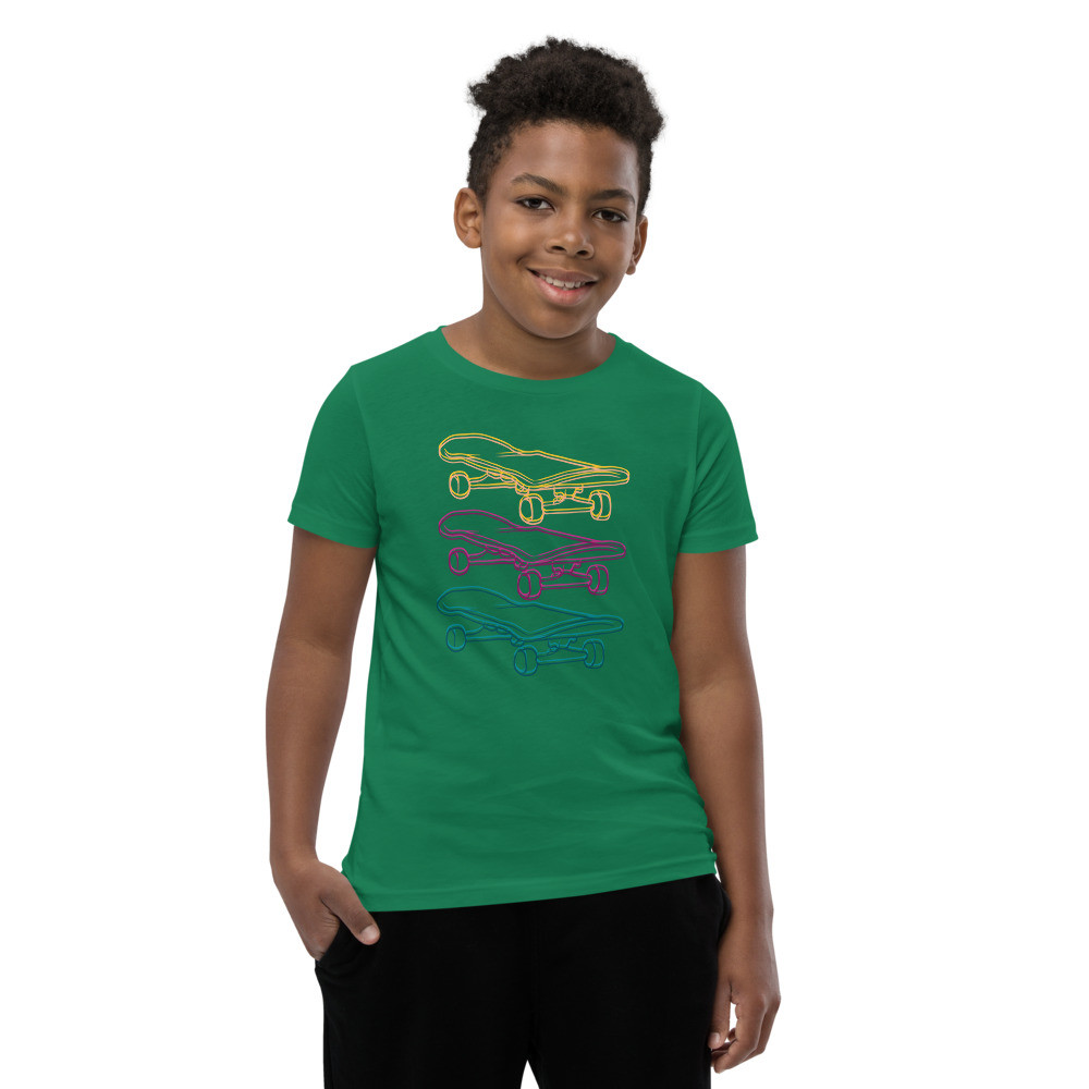Youth Unisex Skateboard Short Sleeve T-Shirt