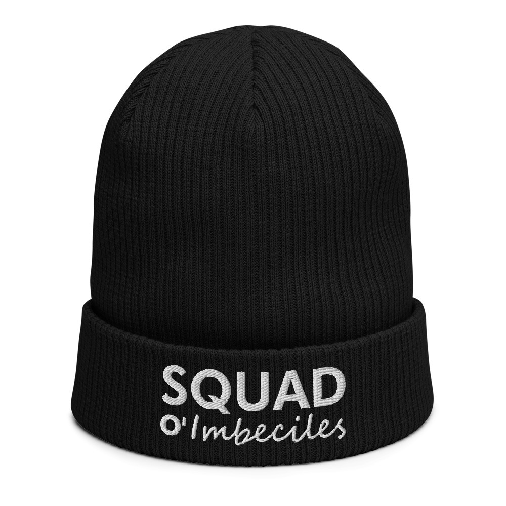 SQUAD O'IMBECILES ORGANIC RIBBED BEANIE