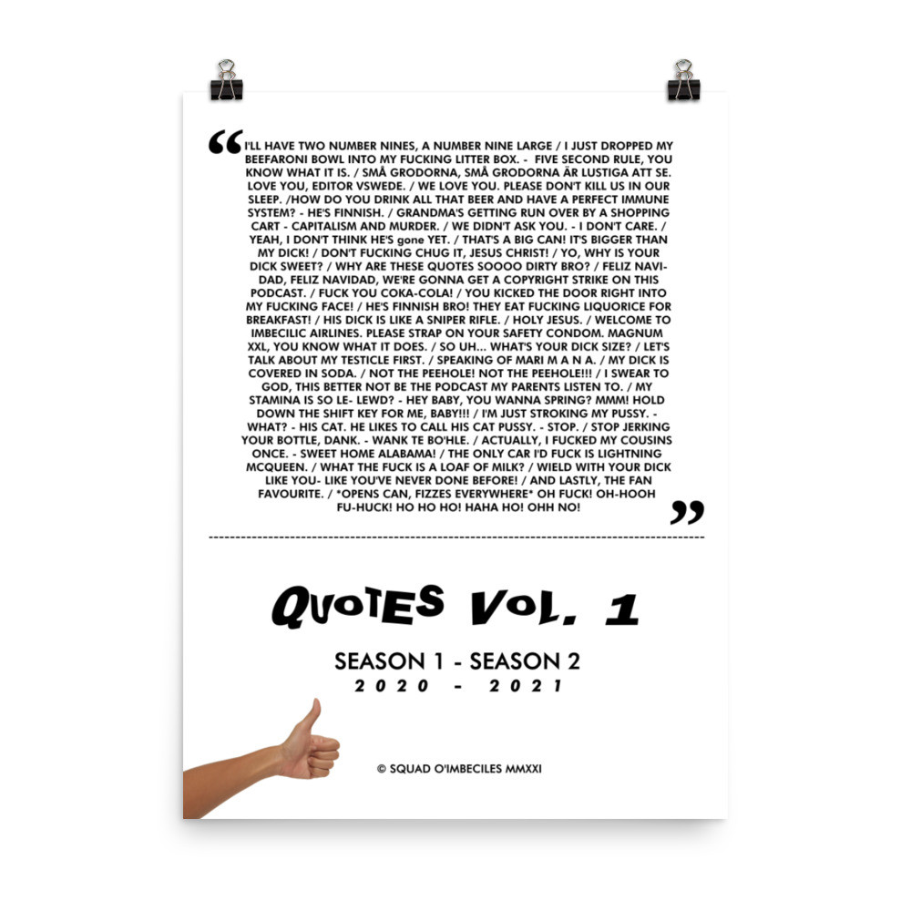 QUOTES VOL. 1 MOVIE POSTER