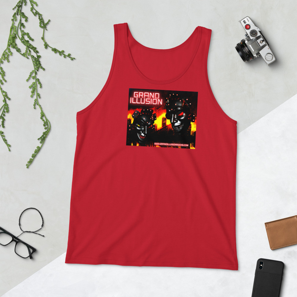GRAND ILLUSION Roboto Unisex Tank Top