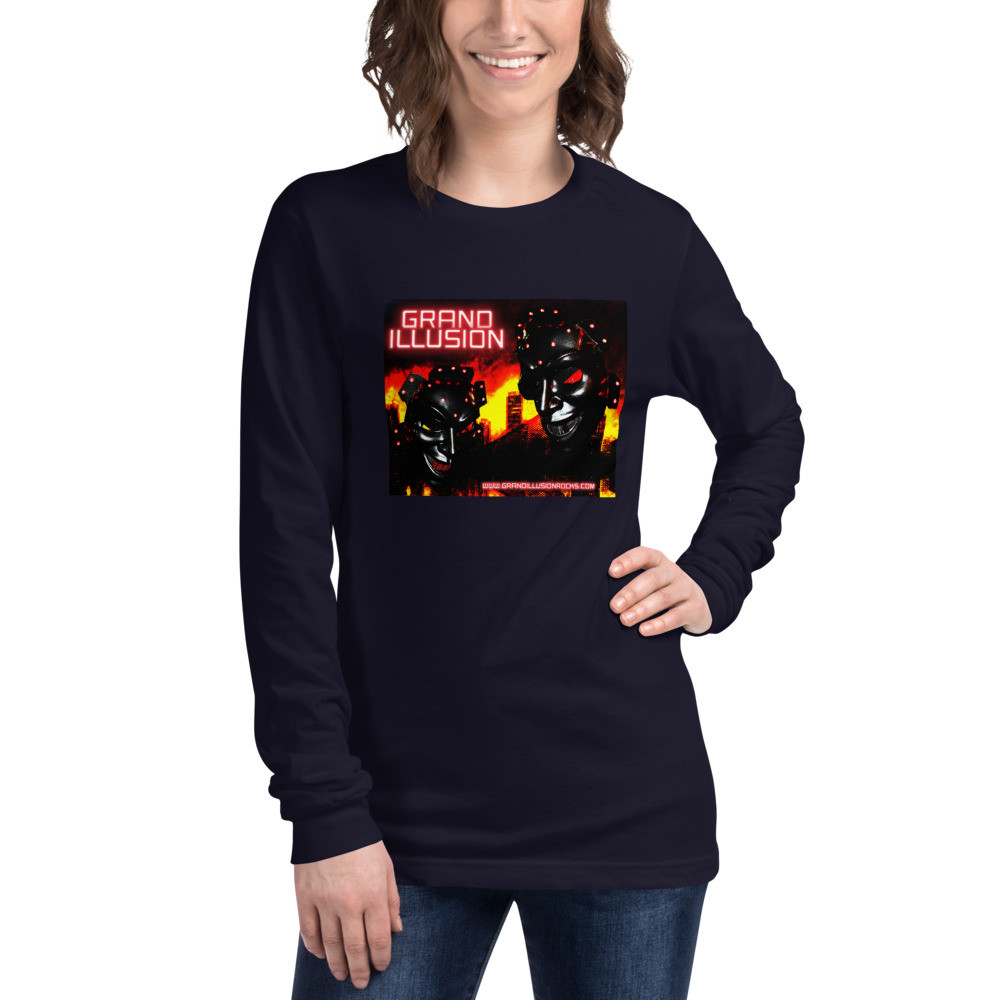 GRAND ILLUSION Roboto Unisex Long Sleeve Tee