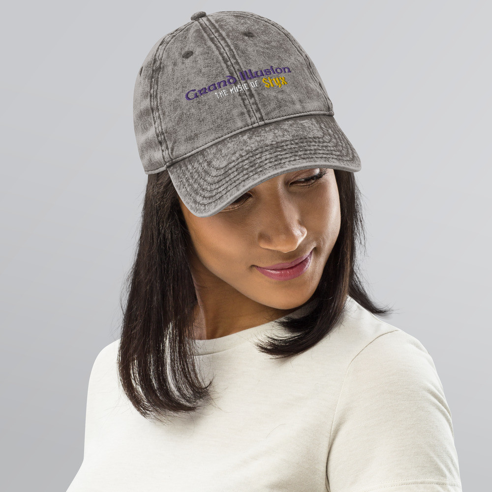 Embroidered GRAND ILLUSION Official Logo Vintage Cotton Twill Cap