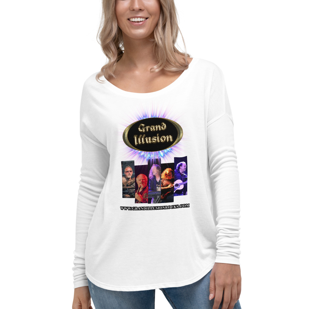 GRAND ILLUSION Band Pics Ladies' Long Sleeve Tee