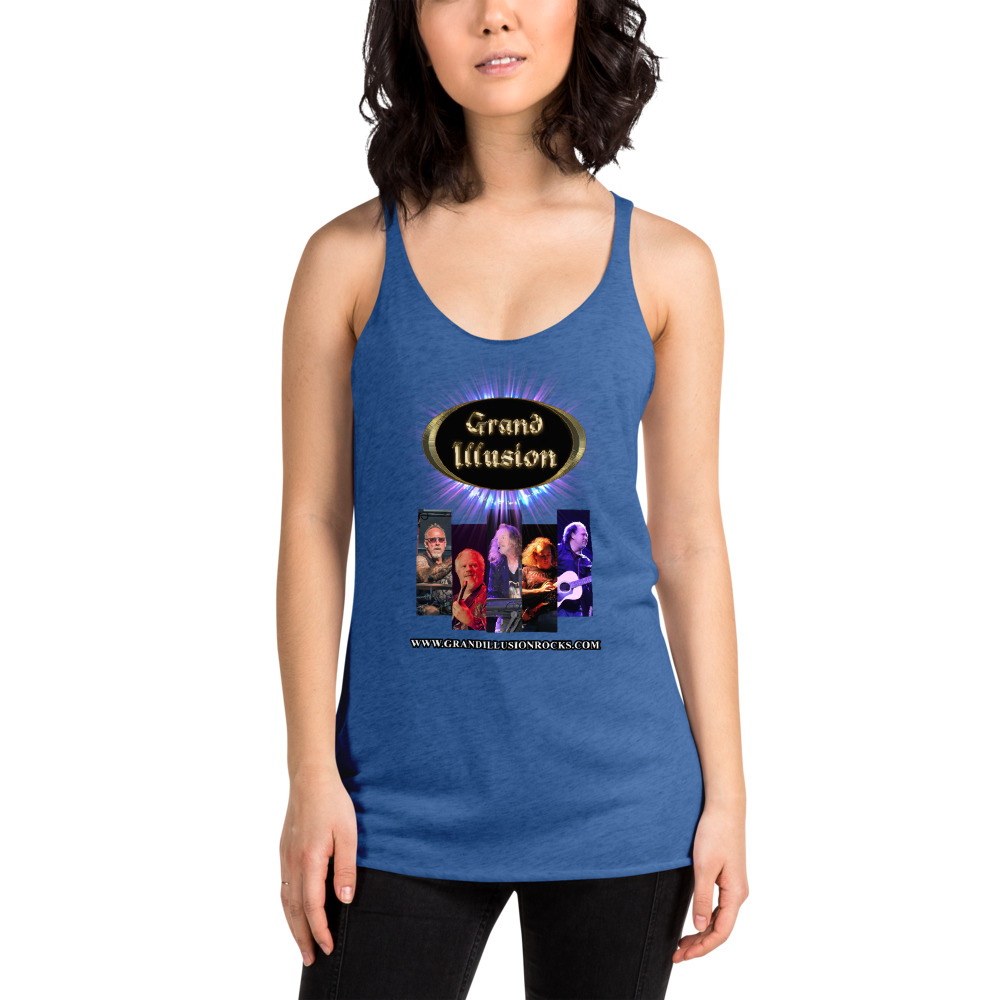 GRAND ILLUSION Band Pics Women's Racerback Tank