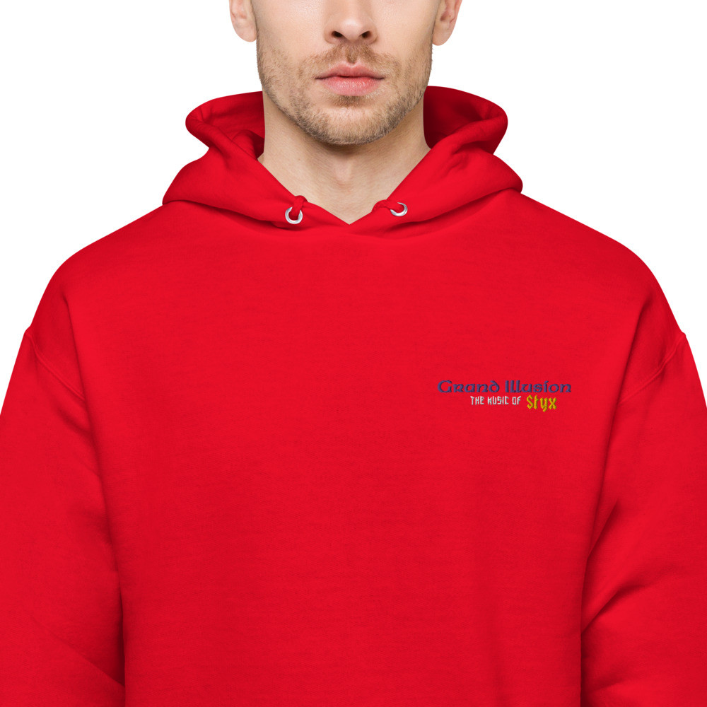 Embroidered GRAND ILLUSION Logo Unisex fleece hoodie