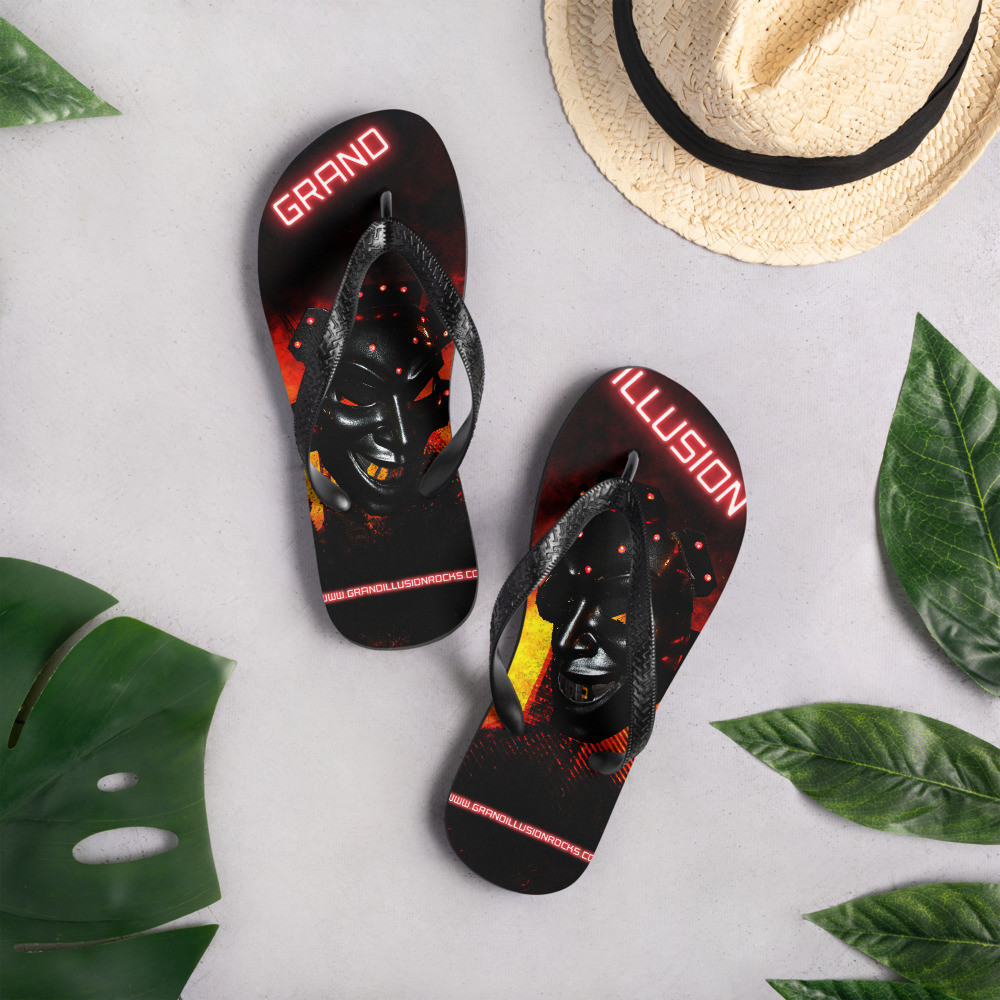 GRAND ILLUSION Roboto Flip-Flops