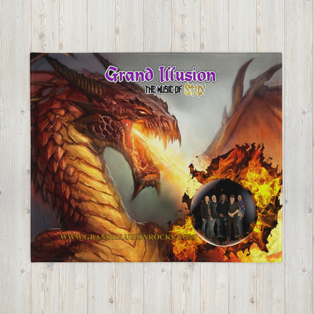 GRAND ILLUSION Fireball Crystal - Throw Blanket