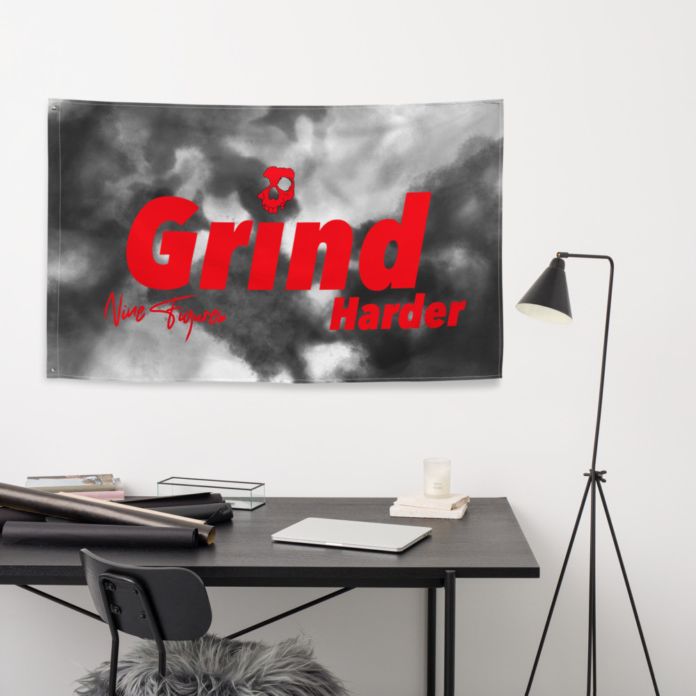 Grind harder Flag