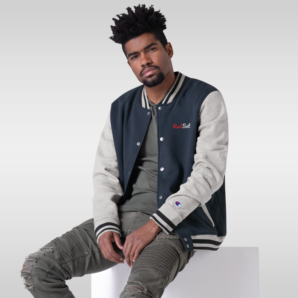 RedSet embroidered Champion Bomber Jacket