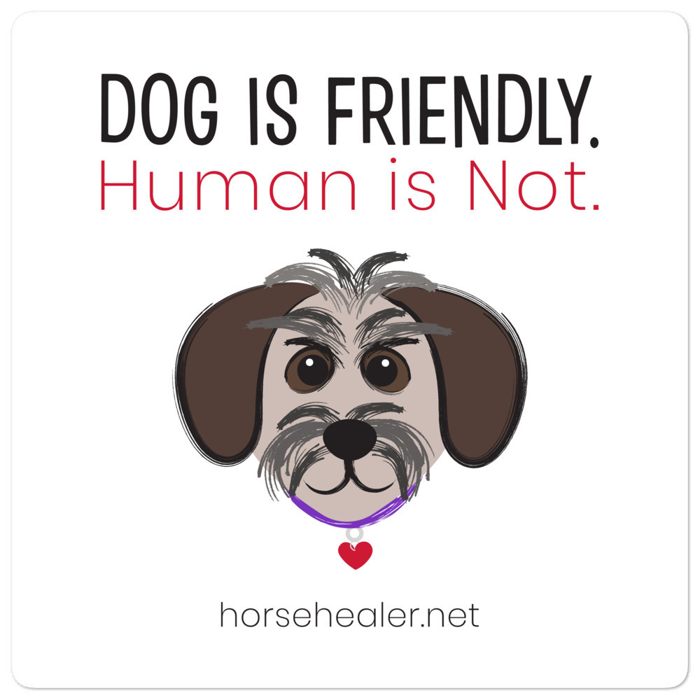 Dog is Friendly Stickers, Dog Lover Stickers, Dog Rescue, Animal Activist, Starseeds, Lightworkers, Scrapbooking, Dog Bumper Sticker