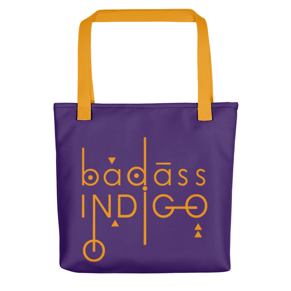 Badass Indigo Tote Bag Indigos, Starseeds, Lightworkers, Spiritual Warriors, Introvert, Anti-social gifts, Spirituality, Vegetarian, Vegan