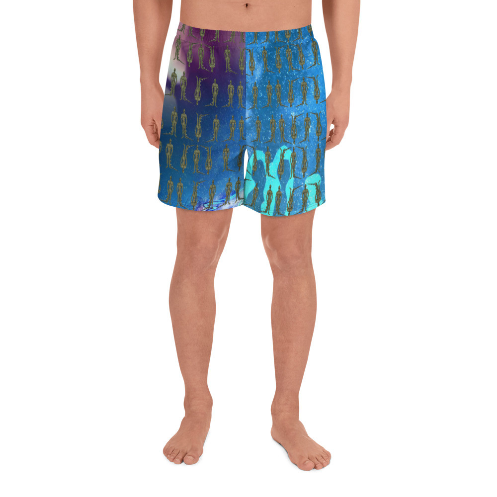 Men's Alien Shorts | Alien Invasion Shorts | UFOs | Starchild Shorts | Aliens | Starbeings | 5D Ascension Spirituality Clothing