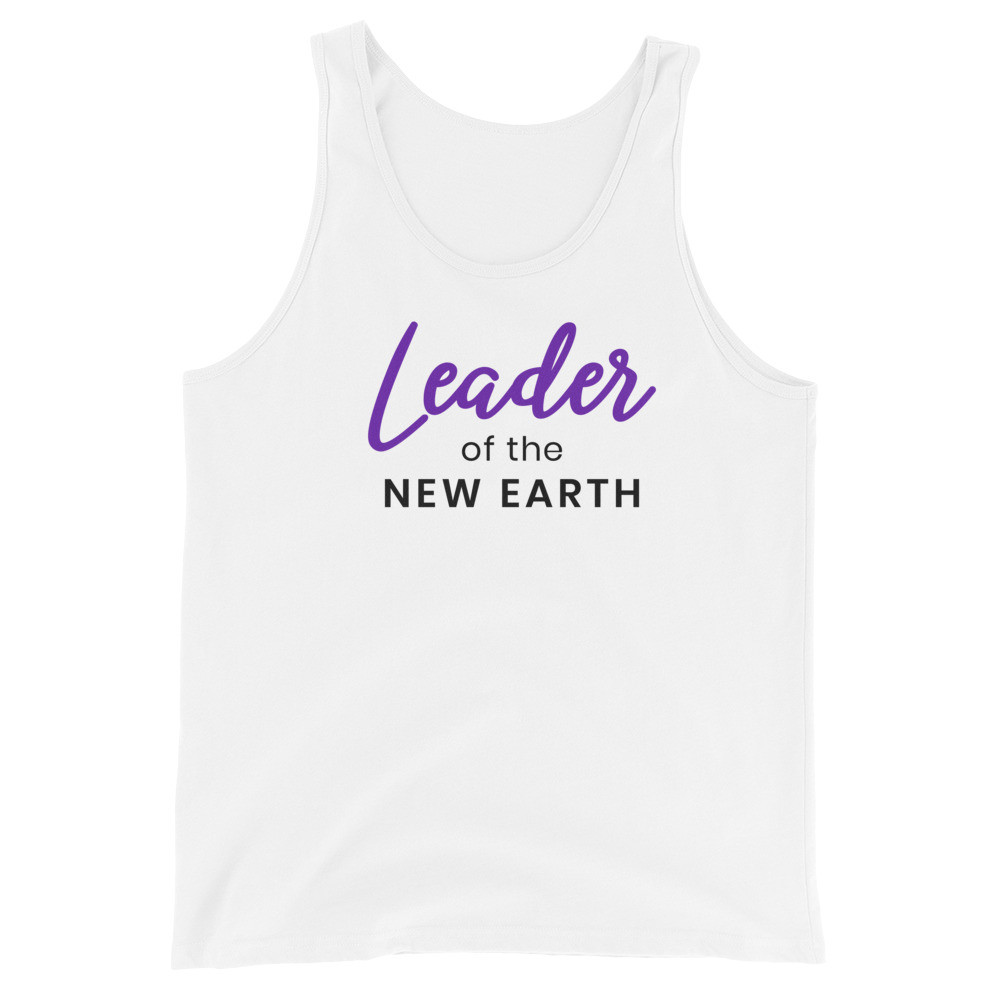 Leader of the New Earth Womens & Mens (Unisex) Tank Top | Warrior Tank | New Earth Leader | Indigo Adult Shirt | Starseeds Tshirt | Lightworker Shirts