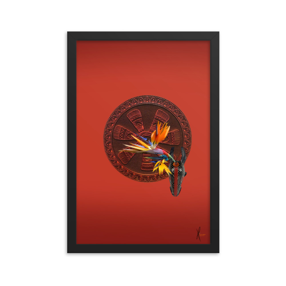 Framed poster