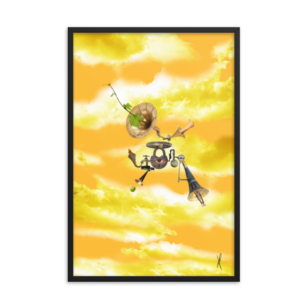 Framed poster