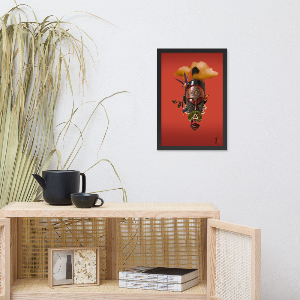 Framed poster
