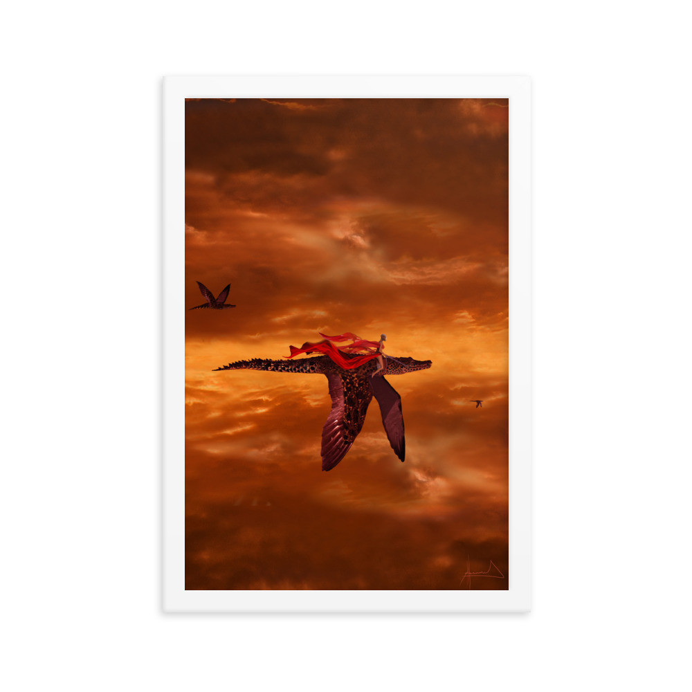 Framed poster