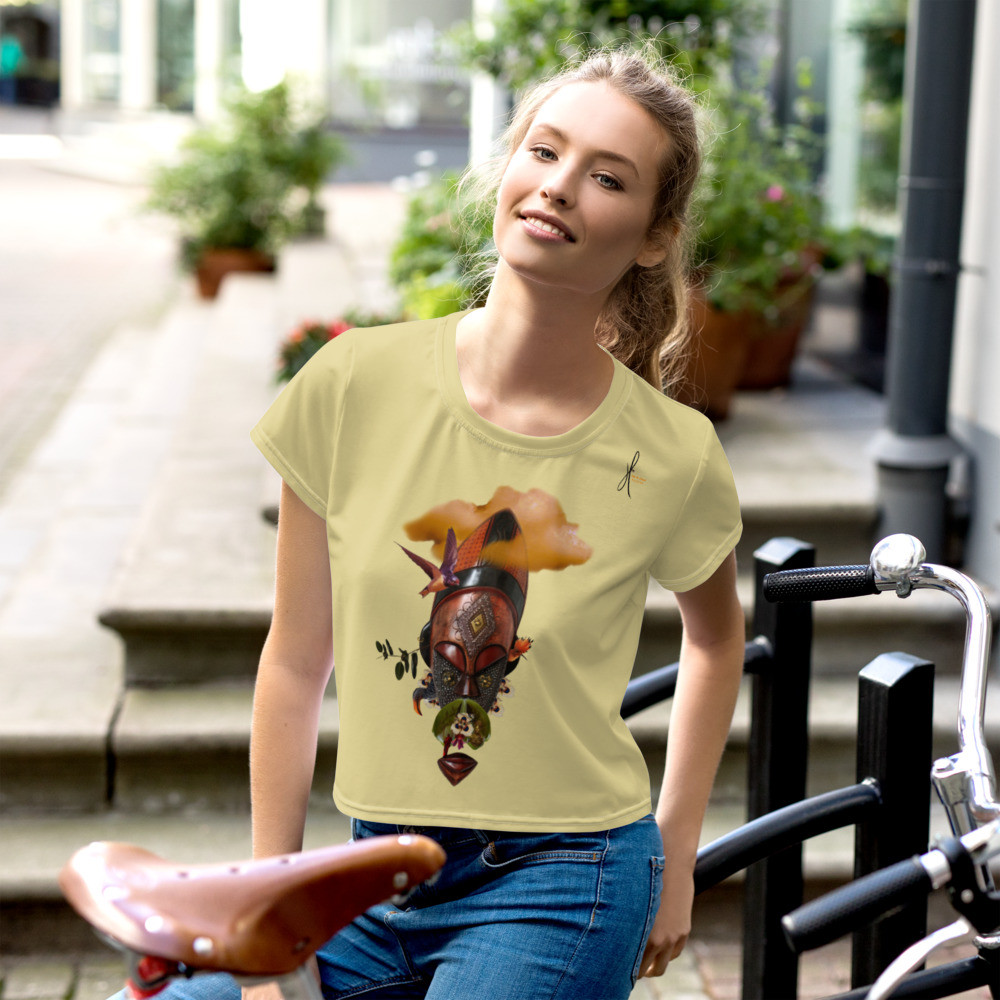 All-Over Print Crop Tee