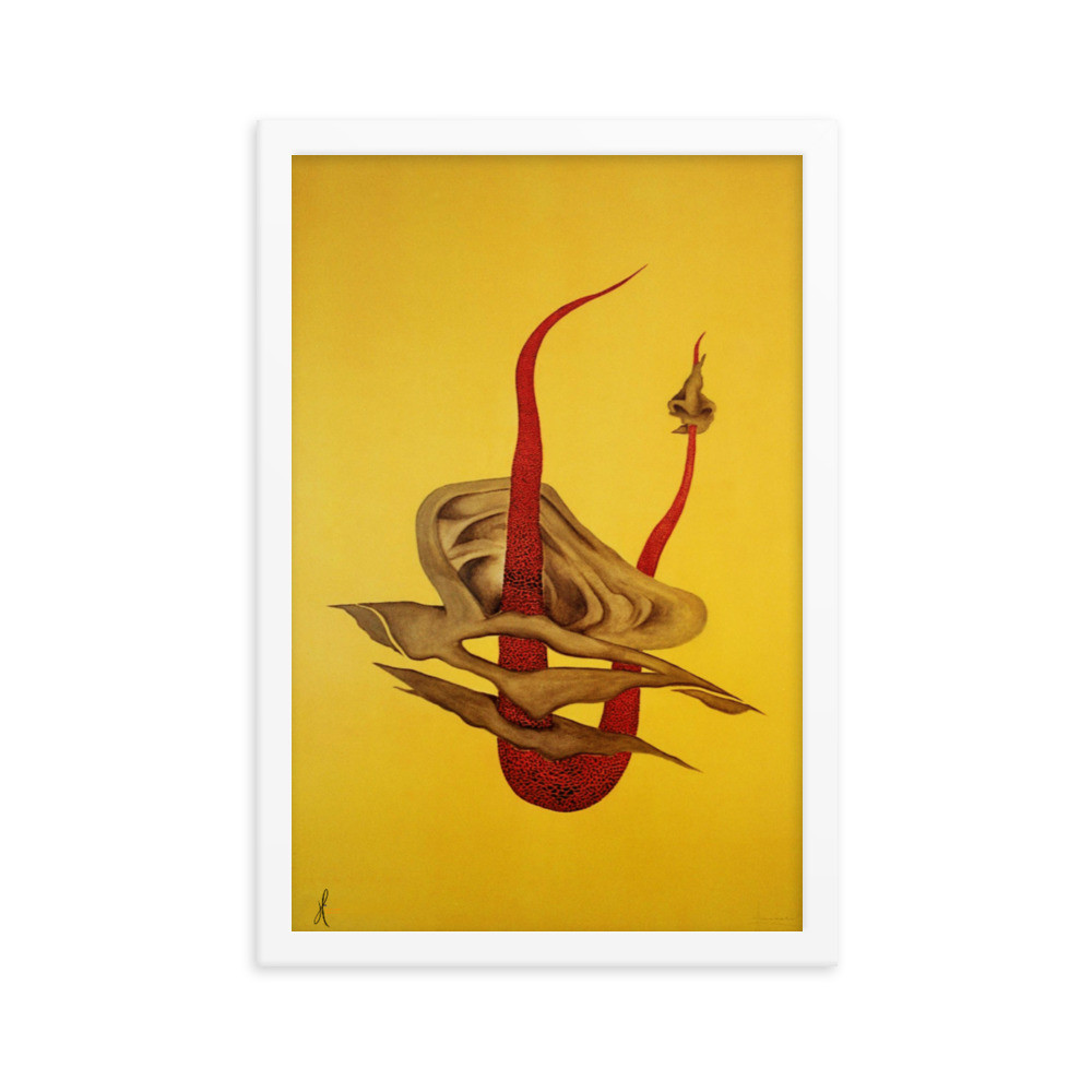 Framed poster