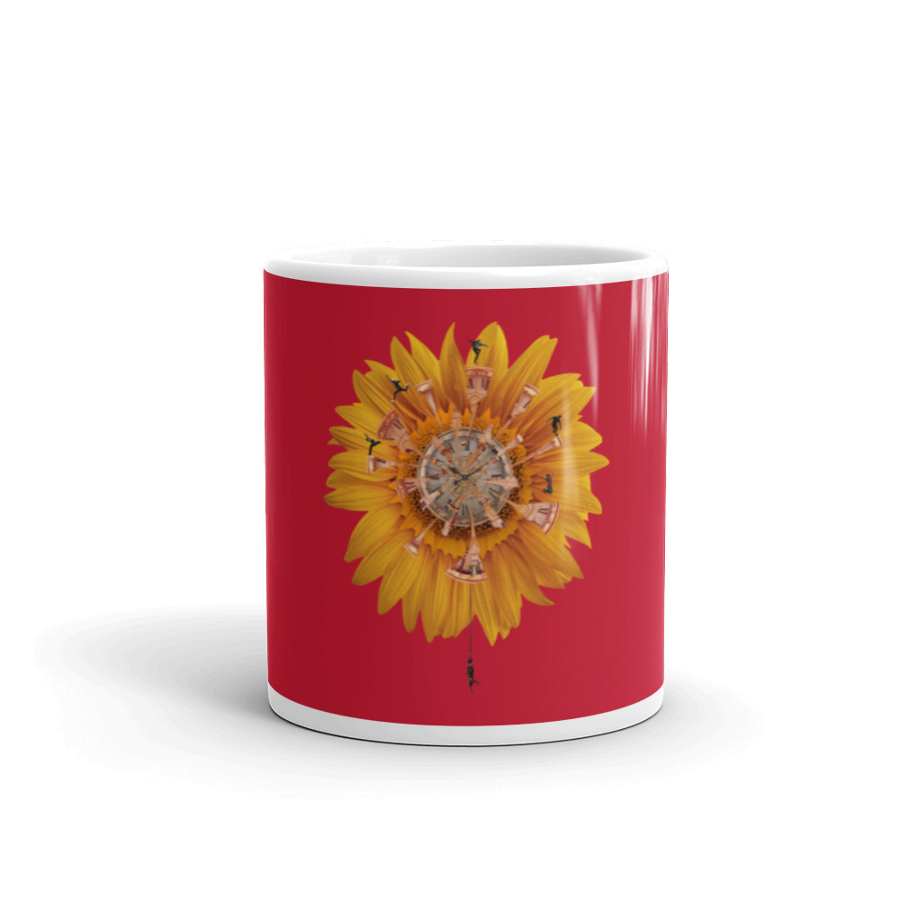 White glossy mug