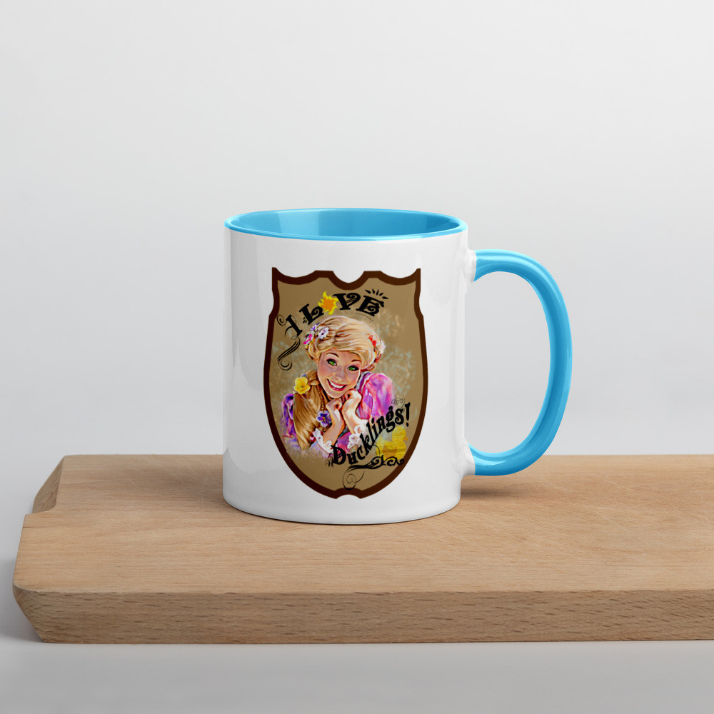 Love Ducklings Mug with Color Inside