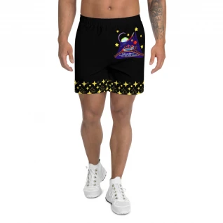 Trips to the Stars Men's Athletic Long Shorts