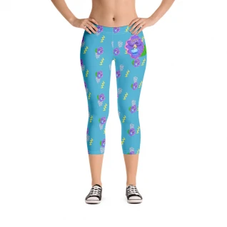 Teacup twirls Capri Leggings