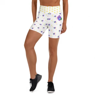 Teacup Twirls Yoga Shorts