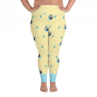 Log Ride Trips Plus Size Leggings