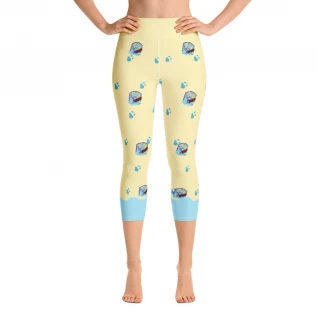 Log Ride Trips Yoga Capri Leggings
