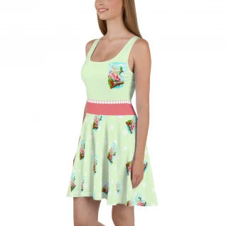 Floridian Spoonbills Skater Dress