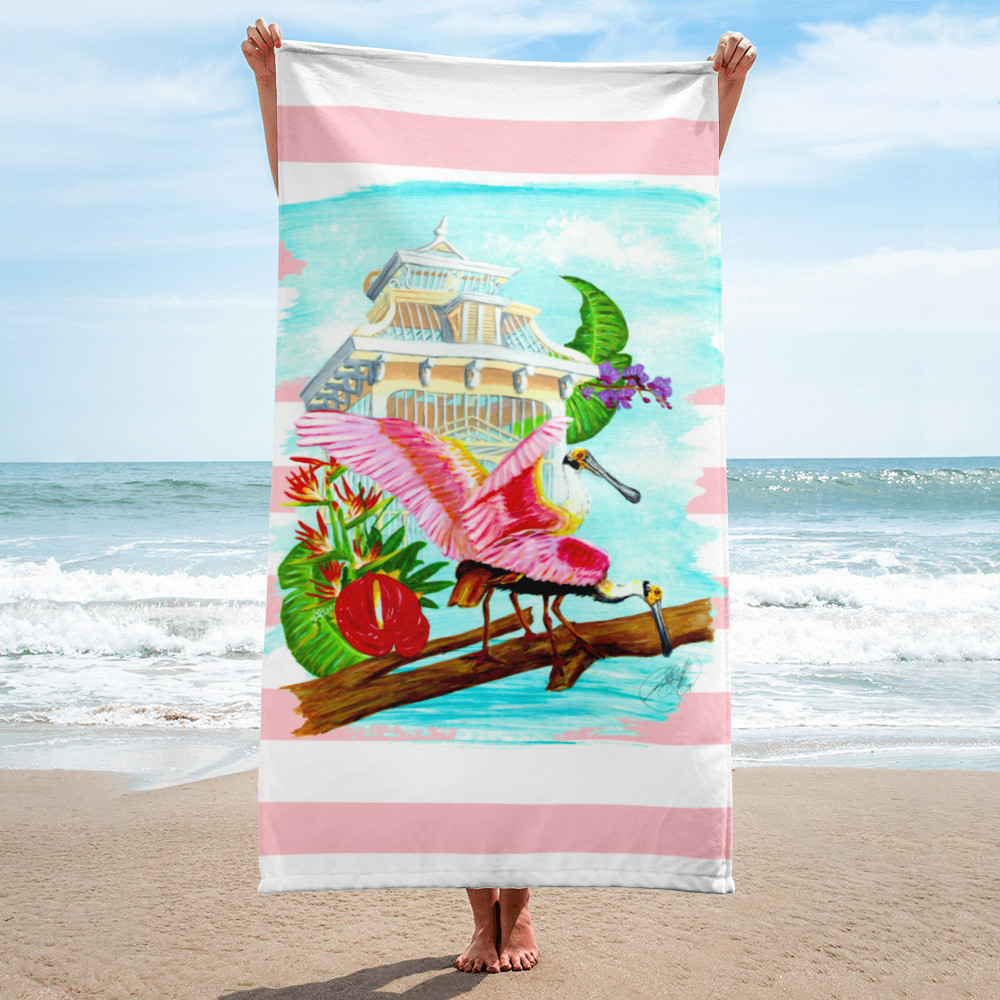 Floridian Spoonbills Towel