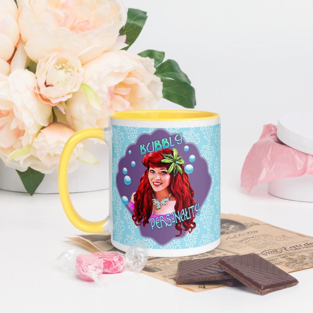 Bubbly Personality Mug with Color Inside