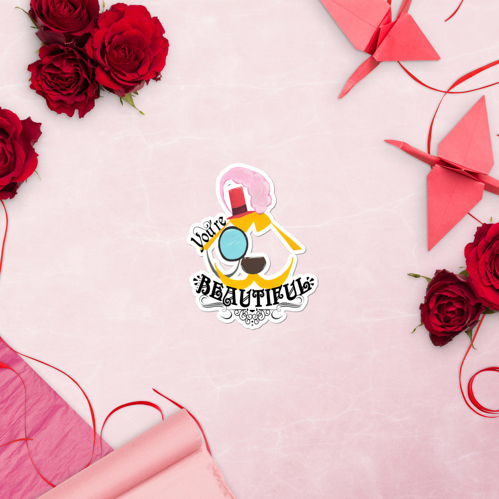 You're Beautiful Bubble-free stickers
