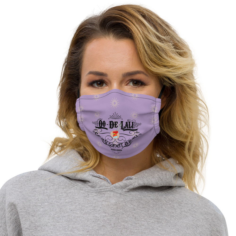 Oo-De-Lali purple Premium face mask