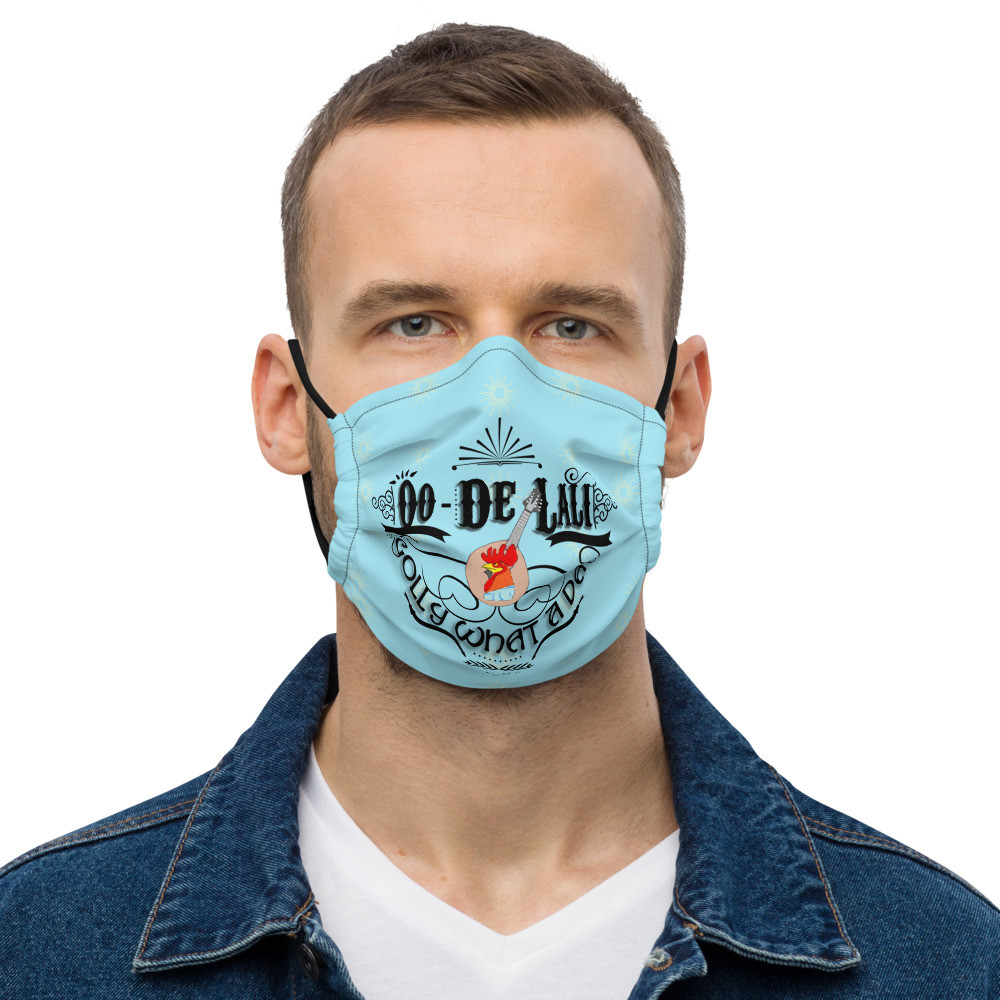 Oo-De-Lali blue Premium face mask