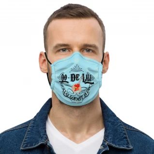 Oo-De-Lali blue Premium face mask