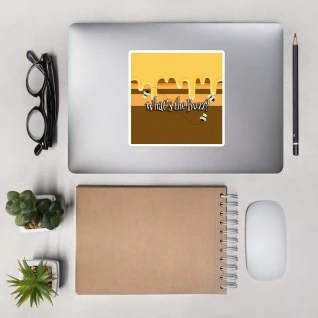 Hunny Buzz Bubble-free stickers