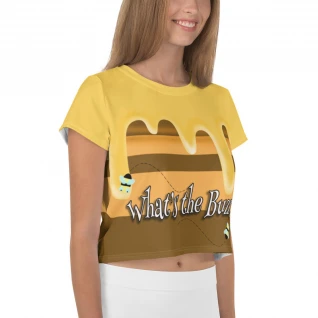 Hunny Buzz All-Over Print Crop Tee