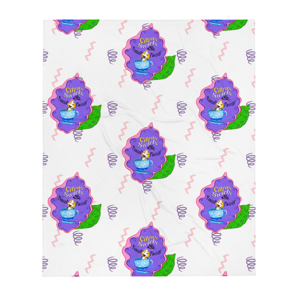 Teacup Twirls Throw Blanket