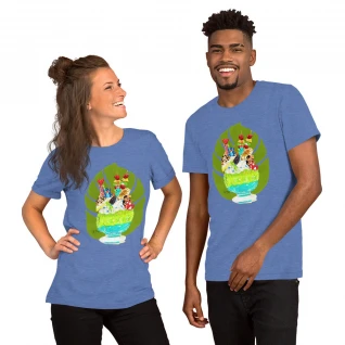 Hula Monster Sundae Short-Sleeve Unisex T-Shirt