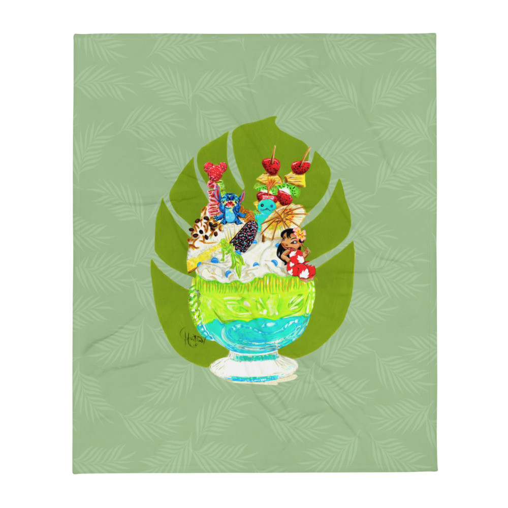 Hula Monster Sundae Throw Blanket