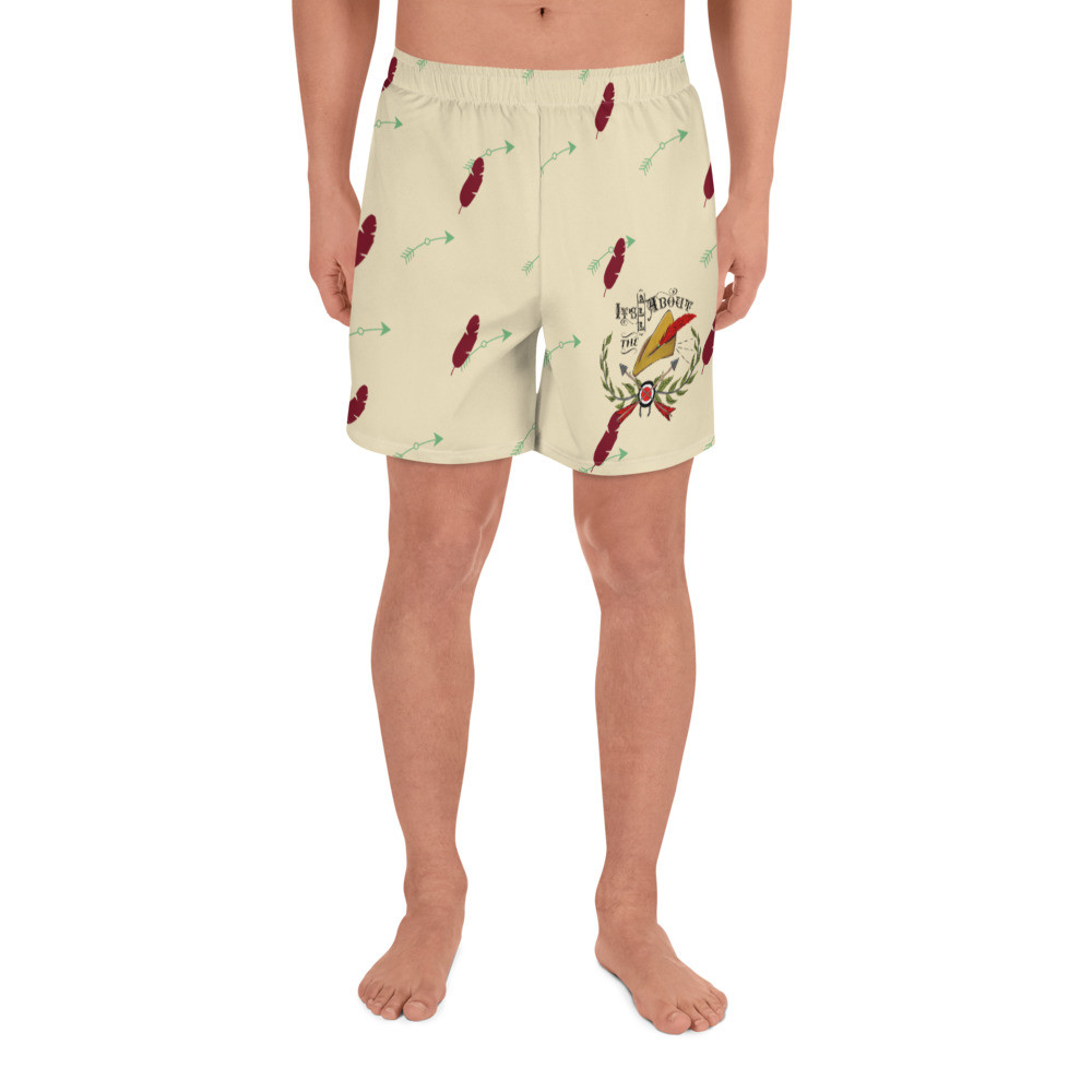 All about the Hat tan Men's Athletic Long Shorts