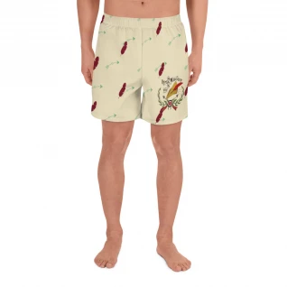 All about the Hat tan Men's Athletic Long Shorts