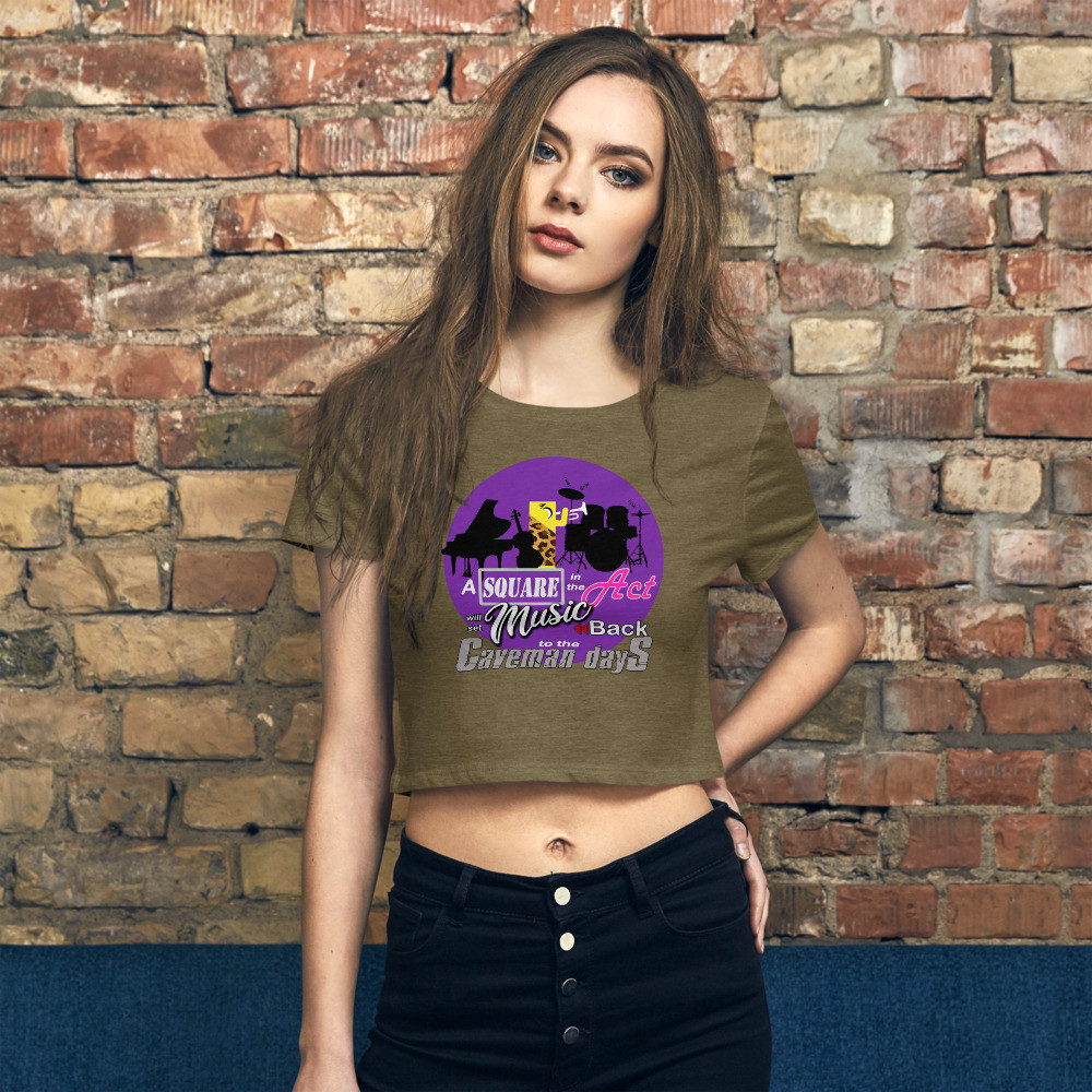 Square In The Act Women’s Crop Tee