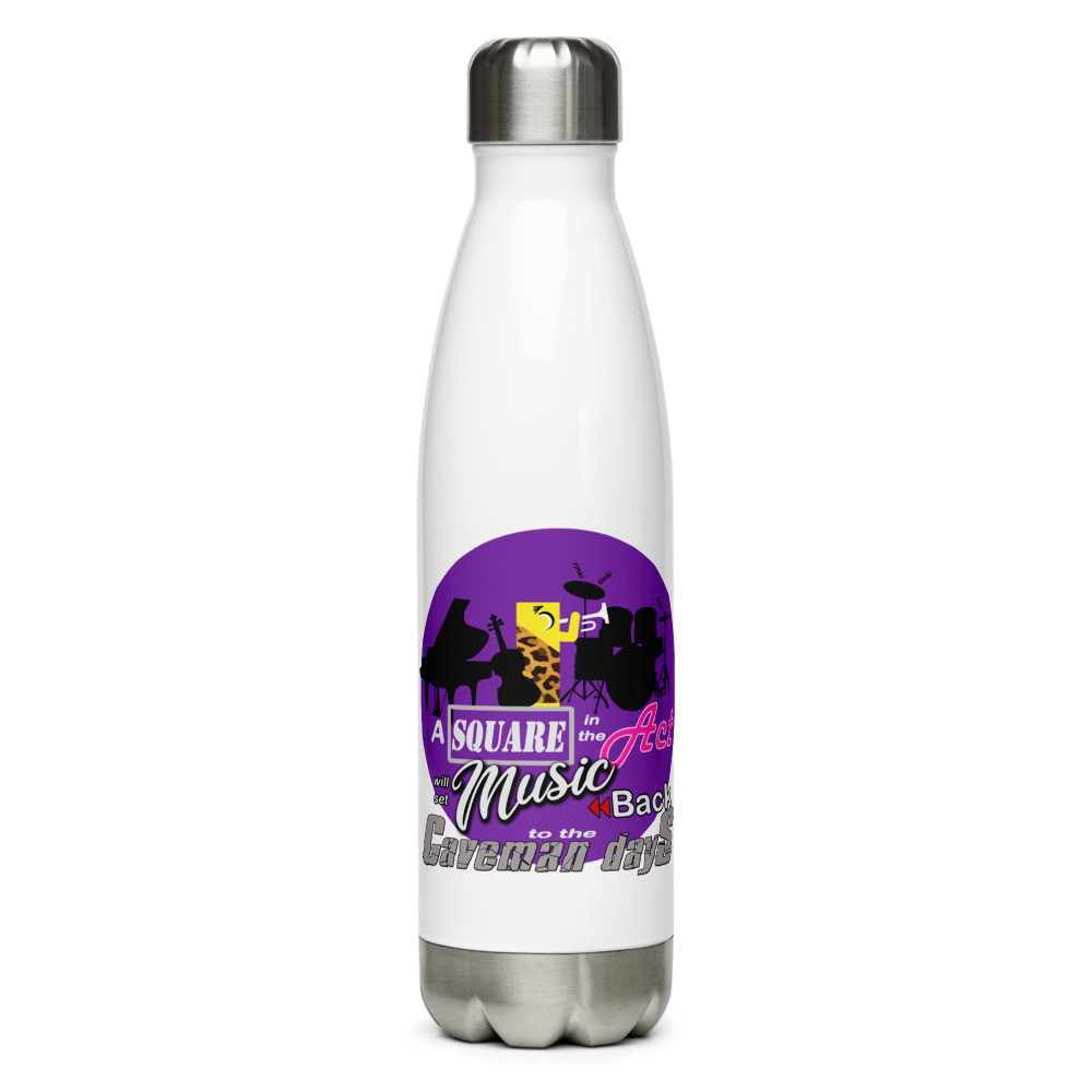 Square in the Act Stainless Steel Water Bottle