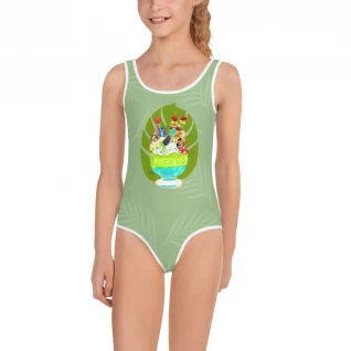 Monster Sundae All-Over Print Kids Swimsuit