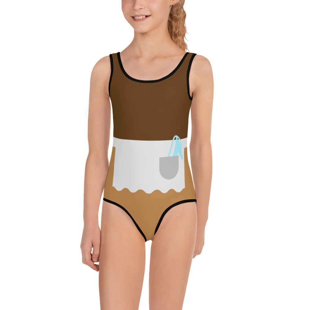 Cinderella Rags All-Over Print Kids Swimsuit